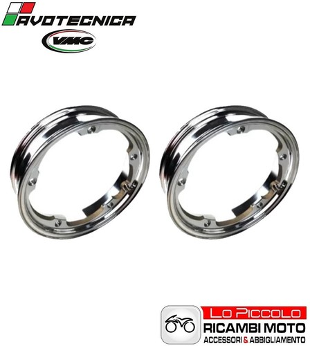 Coppia cerchi tubeless cromati - coppia,